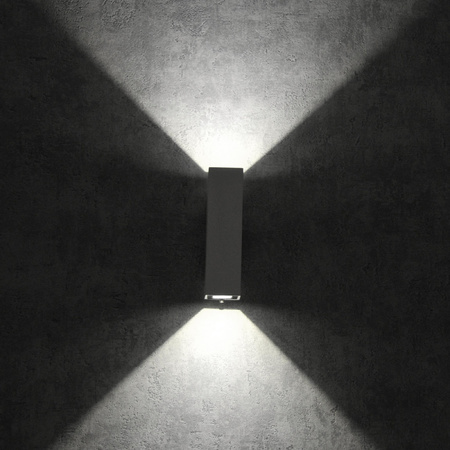 Kinkiet Elewacyjny LED Biały Góra/Dół 2x2,5W 4000K Neutralna ORLEAN GOLDLUX (Polux)