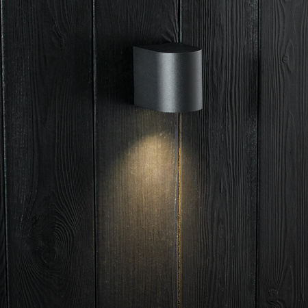 Kinkiet Ogrodowy Elewacyjny Lampa Zewnętrzna GU10 Czarna