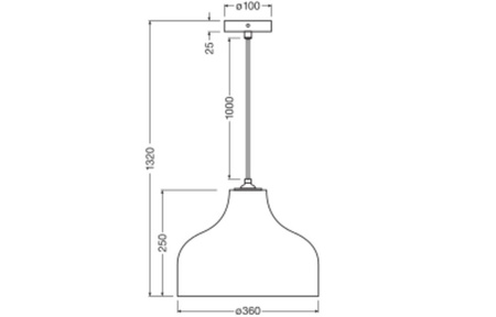 Lampa Sufitowa Wisząca Dekoracyjna E27 Zwis Brązowy Karton Decor Ledvance