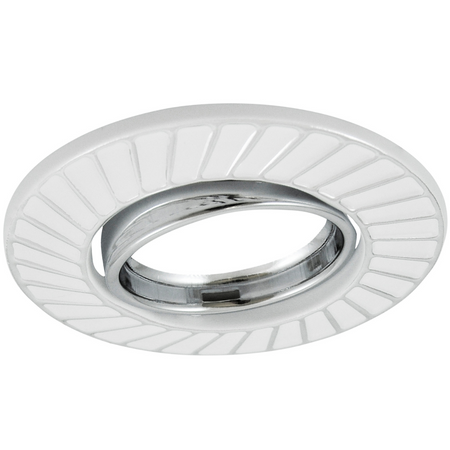 Oprawa sufitowa podtynkowa metalowa Fobos 7805 GOLDLUX (Polux) okrągła biała + gniazdo MR16