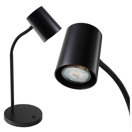 Lampka Biurkowa Stołowa GU10 Czarna Felix Sanico Goldlux