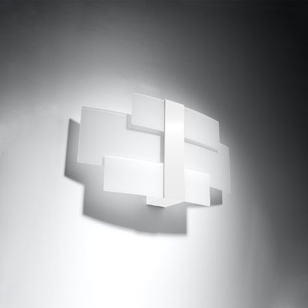 Lampa Ścienna Kinkiet 2x G9 Prostokątna Biała Nowoczesna Celia Sollux