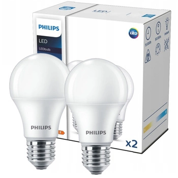 2x Żarówka LED E27 A60 13W = 100W 1521lm 4000K Neutralna CorePro Philips