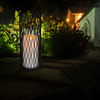Lampa Ogrodowa LED bateryjna LATARENKA LED NYBORG 35cm IP44 2xAA czarna metal GOLDLUX (Polux)