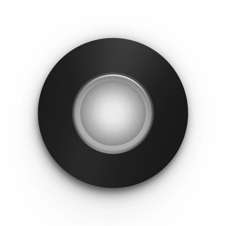 Oprawa Podtynkowa Wpuszczana LED Hermetyczna IP44 Łazienkowa 4.2W 400lm IP44 White and Color Ambiance RGB + TW Czarna Inteligentna SMART Zigbee Bluetooth Xamento Philips HUE