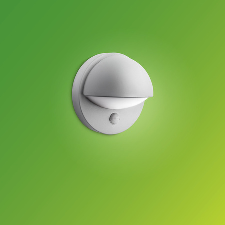 Kinkiet Ogrodowy Lampa Elewacyjna Zewnętrzna E27 IP44 z Czujnikiem Ruchu i Zmierzchu Szara June Philips