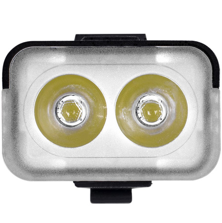 Lampka Latarka Rowerowa Przednia 2xLED USB-C 5 Trybów 300lm IPX6 VAYOX