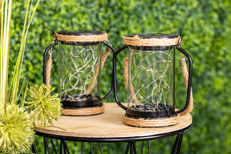 Lampa Solarna LED Zewnętrzna Ogrodowa Wisząca Stojąca Latarenka 3000K IP44 Czujnik Zmierzchu