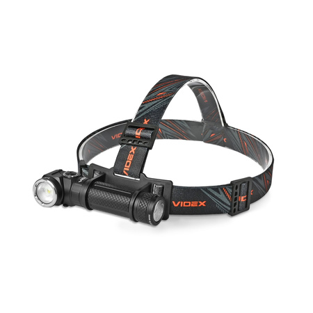 Latarka Czołowa Ręczna LED 10W 1000lm 8 Tybów USB-C Wodoszczelna IP66 Videx