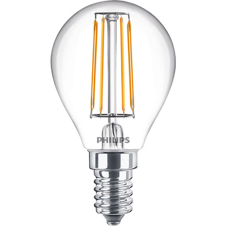 Żarówka LED E14 P45 4,3W = 40W 470lm 2700K Ciepła Filament PHILIPS