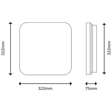 Lampa Sufitowa Plafon LED 17W 1700lm 2700K Biała Mauve Philips