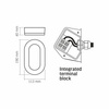 Lampa Zewnętrzna Plafon LED 11W 1200lm 5000K Zimna Biała Videx