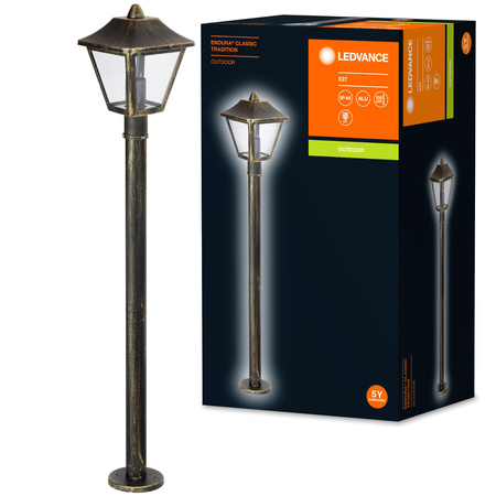 Lampa Ogrodowa Zewnętrzna Kinkiet Elewacyjny LED E27 IP44 Czarny Endura Ledvance