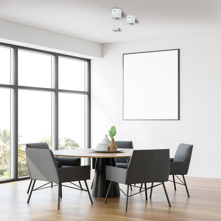 Lampa Oprawa Sufitowa TUBO Biała 1xAR111 Milagro