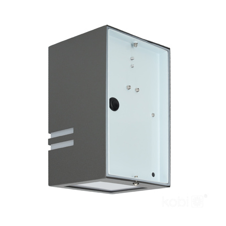 Lampa Ogrodowa Kinkiet Elewacyjny Zewnętrzny GU10 IP44 Szara Quazar Kobi