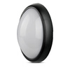 Plafon LED Lampa Sufitowa 12W 3000K 840lm IP54 Owalna Czarna VT-8010 V-TAC