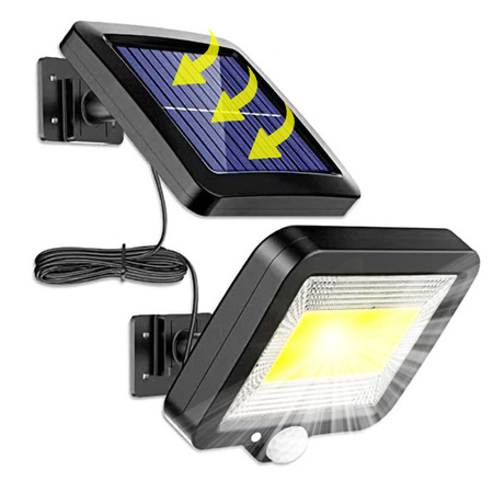 Naświetlacz Solarny LED 5W 5500-6000K Zimna IP54 Masterled Czujnik Ruchu
