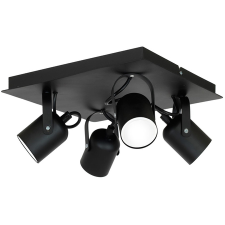 Lampa Sufitowa PICO Czarna 4xGU10 Milagro