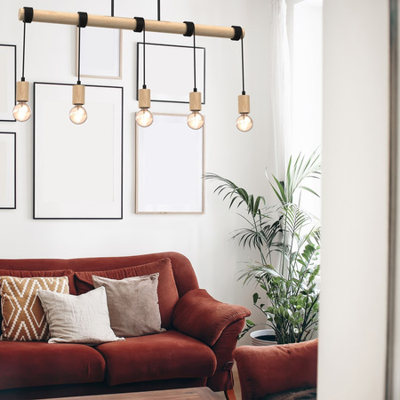 Lampa Wisząca Sufitowa VIGA 5xE27 Milagro