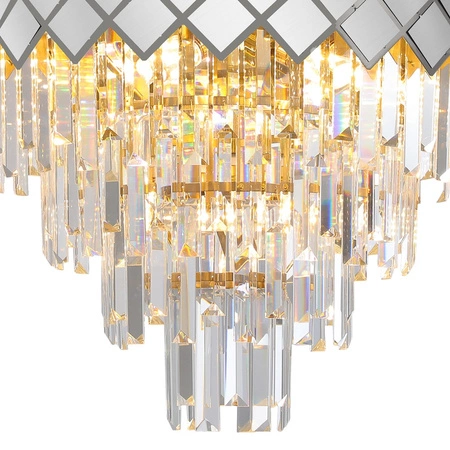 Lampa Sufitowa Żyrandol CARISMA Chrom 9xE14 Milagro