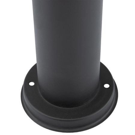 Lampa Ogrodowa Zewnętrzna E27 CZARNY SŁUPEK 65cm z Czujnikiem Ruchu i Zmierzchu