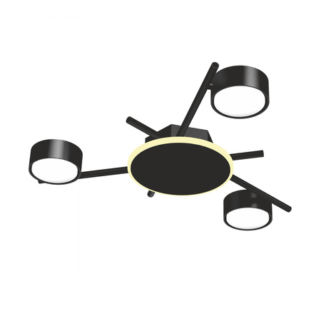 Lampa Sufitowa Żyrandol Oprawa 3x GX53 9W 830lm 2700K Ciepła Czarna Natynkowa Videx
