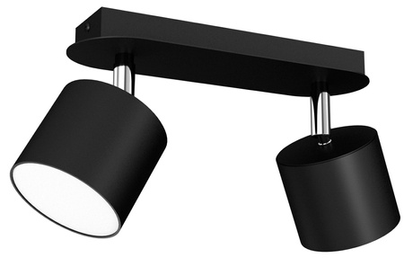 Lampa Sufitowa DIXIE Czarna 2xGX53 Ruchoma Milagro