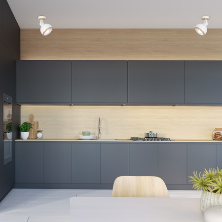 Lampa Ścienna Kinkiet OVAL Biała 1xE27 Milagro