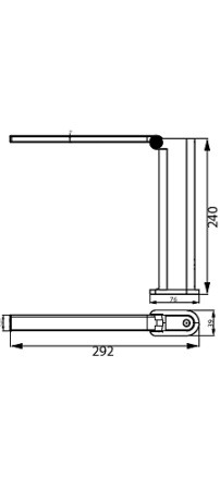 Lampka Biurkowa LED 5W 120lm 4000K USB Biała Ściemnialna Dotykowa Amber Philips