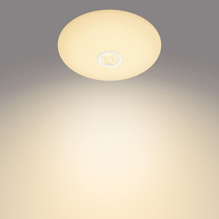 Lampa Sufitowa Plafon LED 16W 1300lm 2700K Biała z Czujnikiem Ruchu Mauve Philips