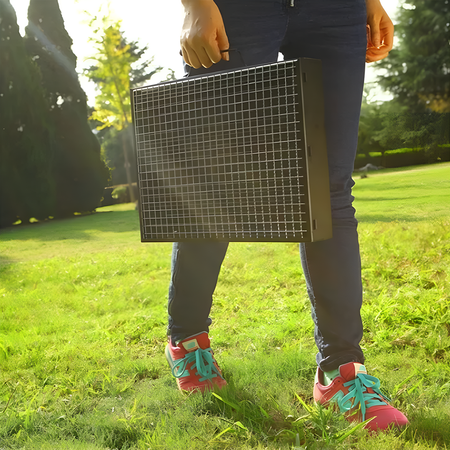 Grill Węglowy Turystyczny Składany Walizka Przenośny