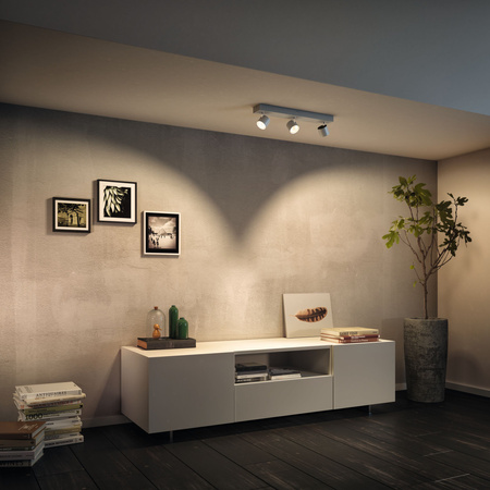 Lampa Sufitowa Reflektor LED 13.5W 1500lm 2200-2700K Ściemnialna WarmGlow Biała Star Philips