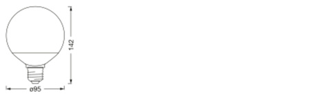 Żarówka LED E27 14W = 100W 1521lm CCT RGB Ściemnialna SMART+ WiFi Globe Ledvance