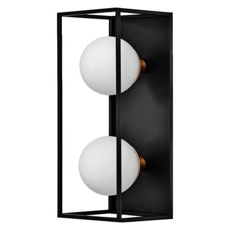 Lampa Łazienkowa Oprawa Dekoracyjna Ozdobna 2xG9 IP44 Ścienna Czarna LEDVANCE