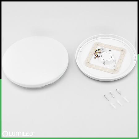 Plafon LED Lampa Sufitowa Natynkowa 24W NOTUS 2 Okrągły IP44 36 cm LUMILED