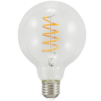 Żarówka LED E27 G95 4W = 21W 210lm 2200K Ciepła 360° Filament GOLDLUX (Polux)