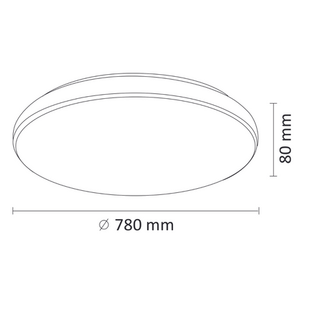 Plafon LED Oprawa Sufitowa 100W 11200lm CCT 115° Biała Pilot Ściemnialna Pirius Sanico Goldlux
