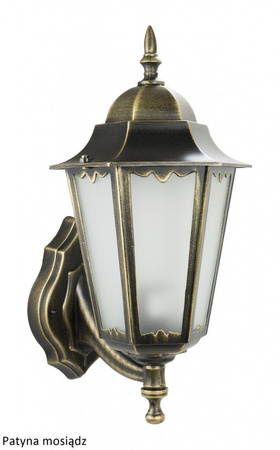 Lampa Ogrodowa Zewnętrzna Elewacyjna KINKIET LED Retro Classic II K 3012/1/DH g E27 Su-Ma