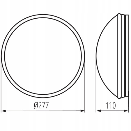 Plafon LED Lampa Sufitowa Natynkowa Pires E27 IP44 28cm Czujnik Ruchu Biała KANLUX