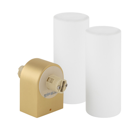 Kinkiet Ścienny Lampa Natynkowa 2x G9 Złota Wodoodporna Łazienkowa IP44 Nowoczesna NATALIE 10727 Nowodvorski