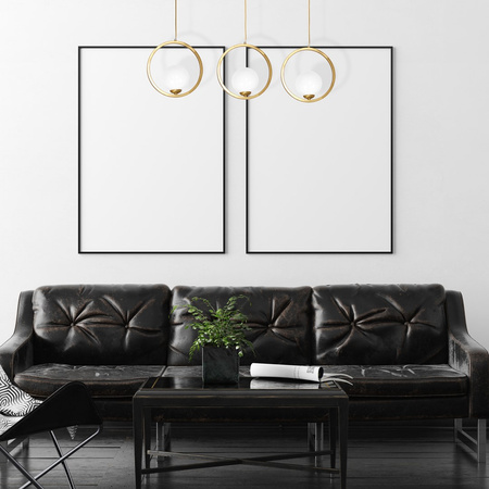 Lampa wisząca VIENNA 3xE14 Mosiądz Obręcz Geometryczne Elegancka MLP5574 Milagro Metal + Szkło