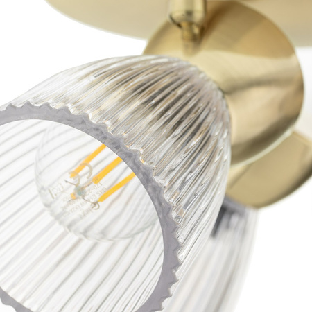 Lampa Sufitowa BEST Złota 3xE14 Okrągła Milagro