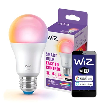 Żarówka LED E27 A60 8,5W = 60W 2200-6500K + RGB SMART WiFi WiZ