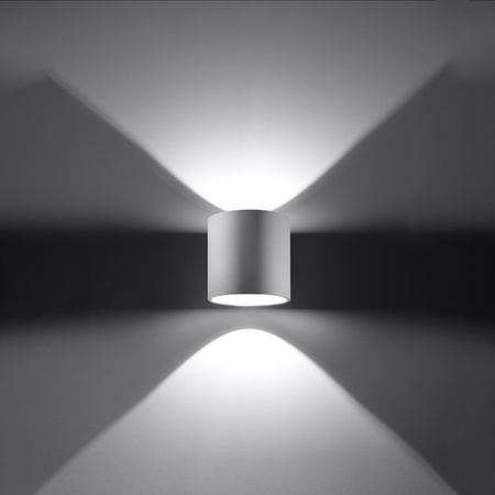 Lampa Ścienna Oprawa Natynkowa G9 Cylindryczna Biała Nowoczesna Orbis Sollux
