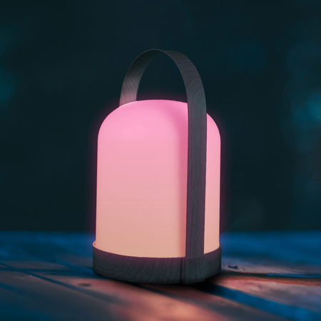 Lampa Kempingowa LED Przenośna Bateryjna 0.3W 3000K RGBW Biała Minorka Sanico Goldlux