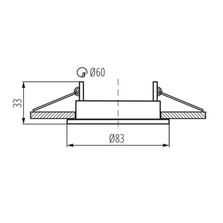 Oprawa sufitowa podtynkowa ALOR GU10/GU5.3 Okrągła Biała KANLUX