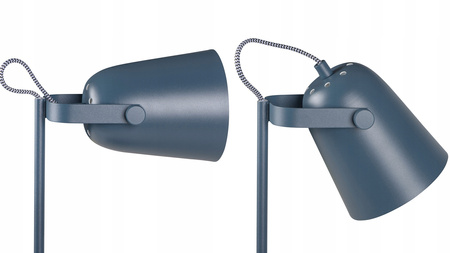 Lampka Biurkowa Stołowa Szkolna Nocna + Organizer Raibo E27 5W Niebieska KANLUX