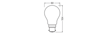 Żarówka LED A60 B22d 5.9W = 60W 806lm 6500K Zimna 300° STAR CLASSIC Osram