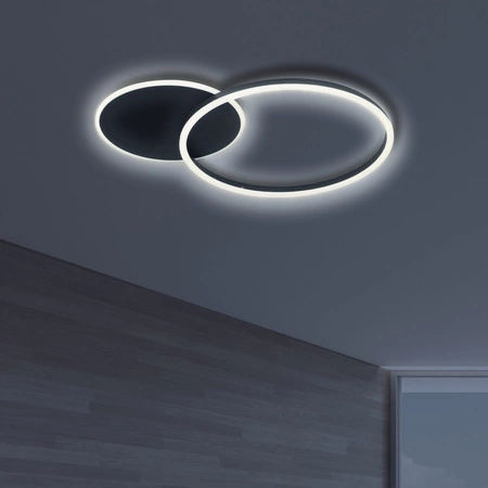 Lampa Sufitowa LED 33W 2700lm 4000K Neutralna Czarna ROMAN Sanico Goldlux