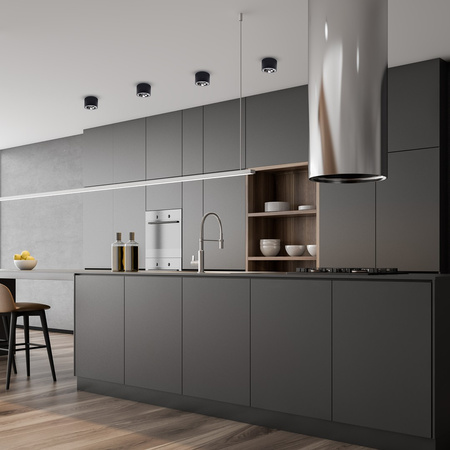 Oprawa Natynkowa Halogenowa REDONDO Czarna 1xAR111 GU10 Spot Milagro